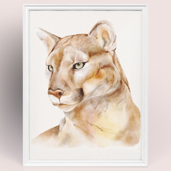 Other - Wall Art Watercolor Leo Print Poster Unframed